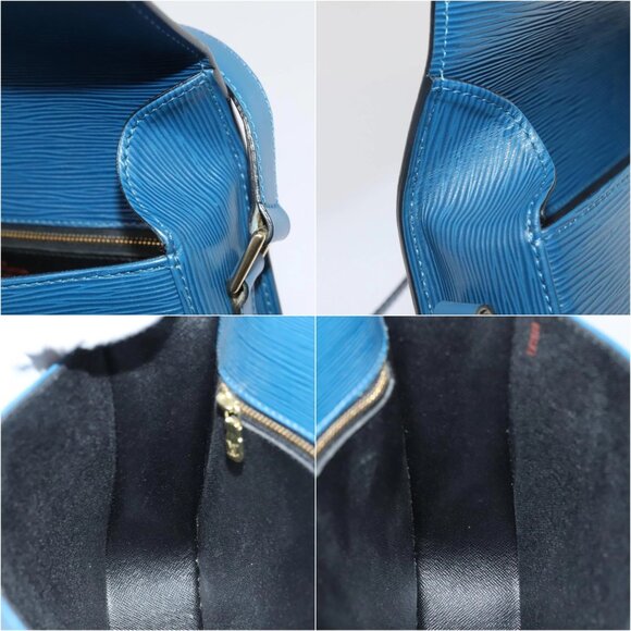 LOUIS VUITTON Epi Saint Cloud GM Shoulder Bag Toledo Blue M52195 LV Auth ep5940 - Picture 14 of 15